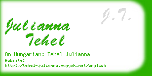 julianna tehel business card